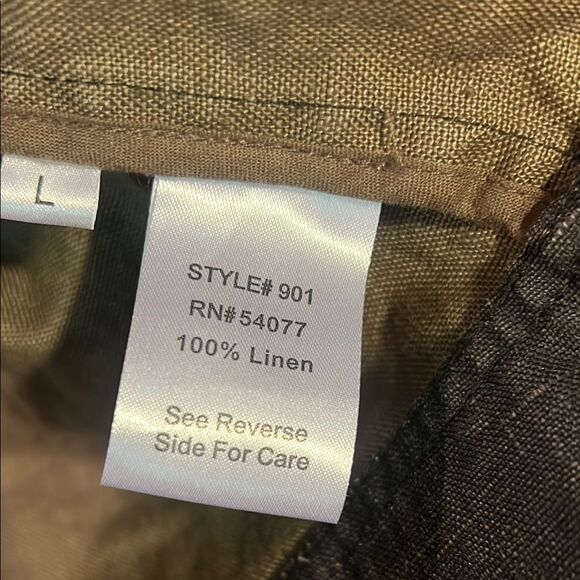 CAbi Stylish Charcoal Linen Jacket Like New! Women's Size Large - Picture 3 of 4